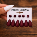 Resin Drop Earrings - Image 4