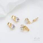 Zircon Hoop Earrings - Image 3